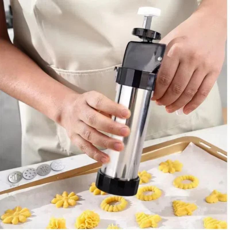 Cookie Press Gun Kit Stainless - Churros Maker Gun 评论和价格