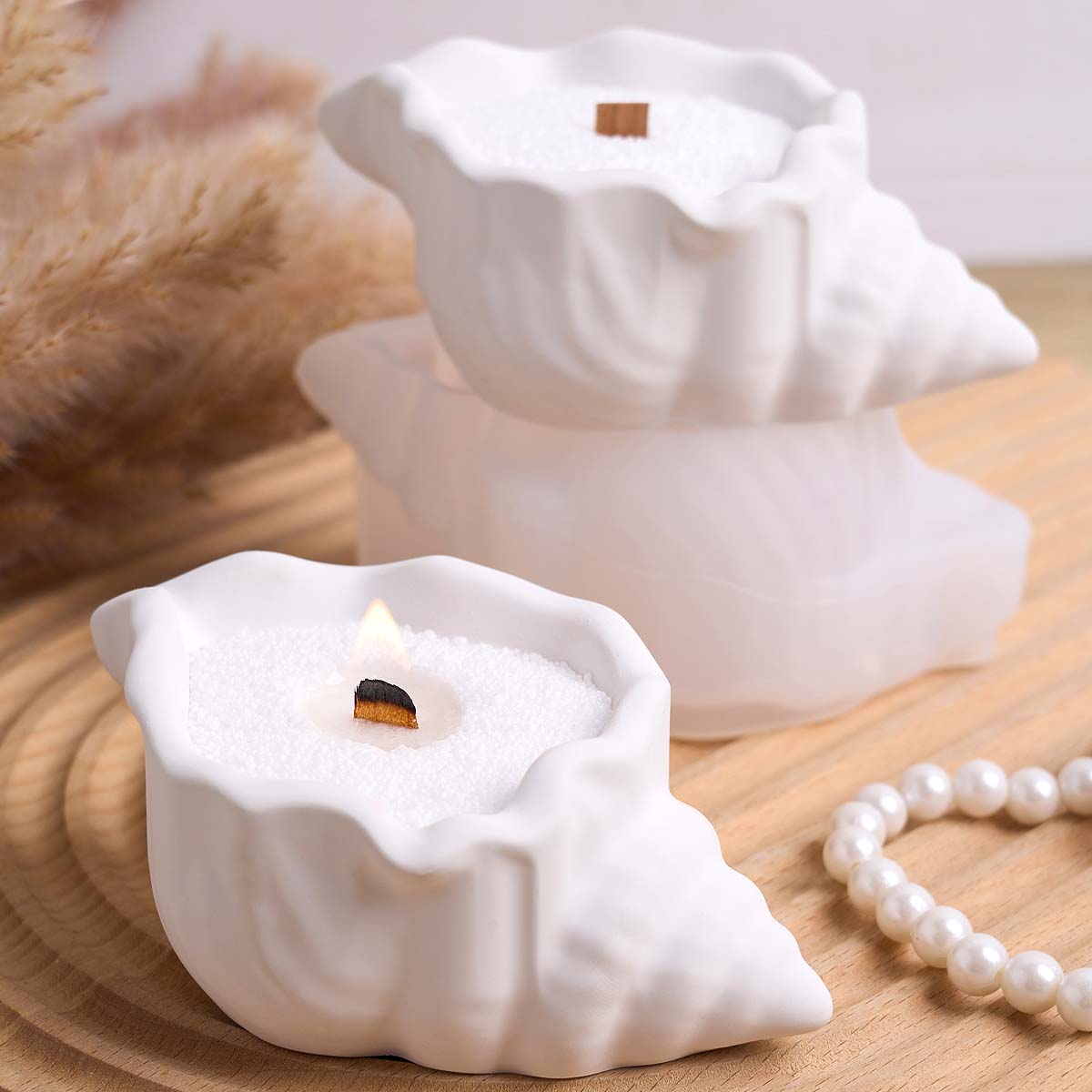 Conch Candle Jar Silicone Mold - Potsticker Mold 评论和价格