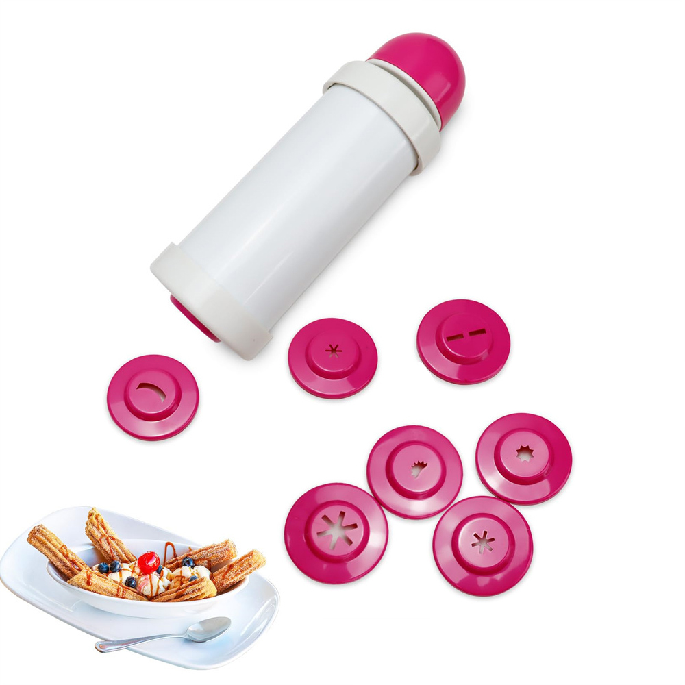 1pc DIY Manual Cookie Press Ma - Churros Maker Gun 评论和价格