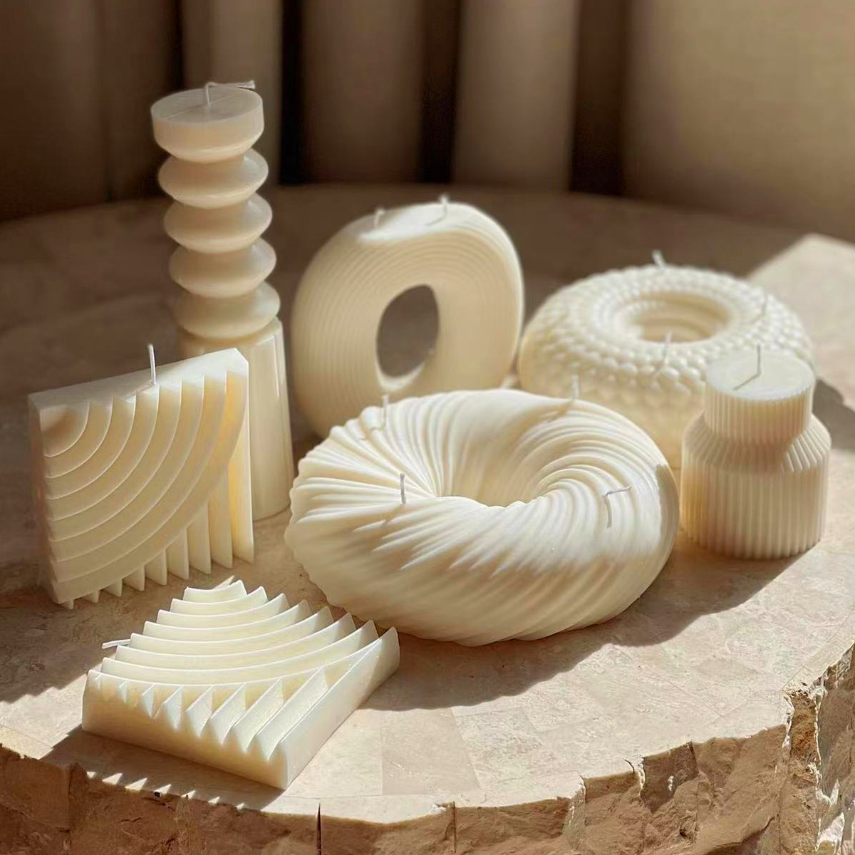 Big Donut shape Silicone Candl - Donut Mold Silicone 评论和价格