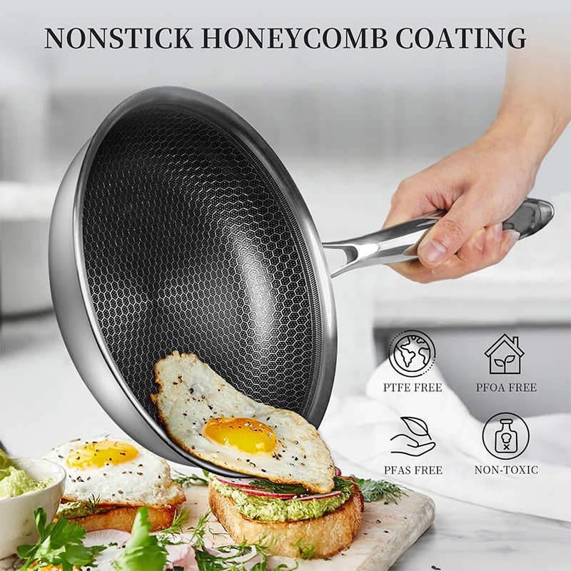 Stainless Steel Frying Pan wit - Egg Waffle Pan 评论和价格