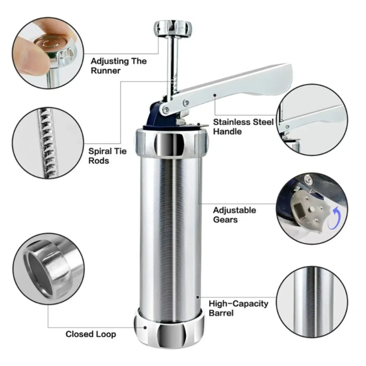 Stainless Steel Cookie Press K - Churros Maker Gun 评论和价格