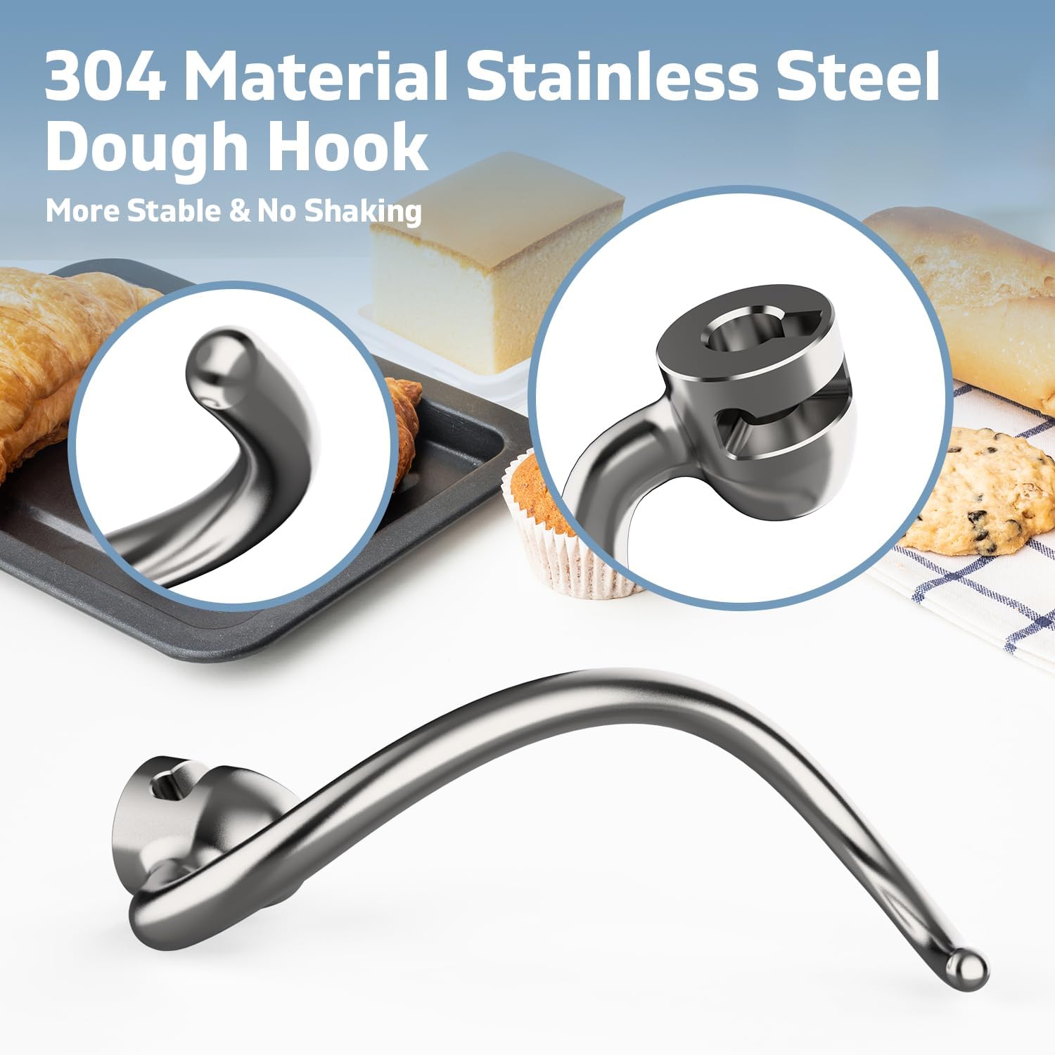 Stainless Steel Dough Hook for - Kitchenaid Mixer Pro 600 评论和价格