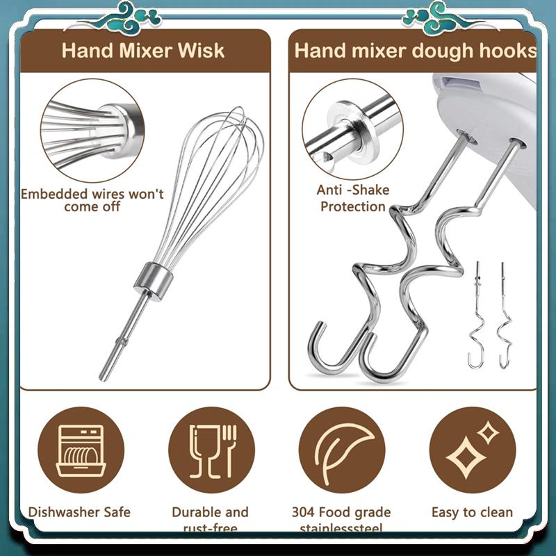 3Pcs For Kitchenaid Whisk Atta - Kitchenaid Mixer Hand Mixer 评论和价格