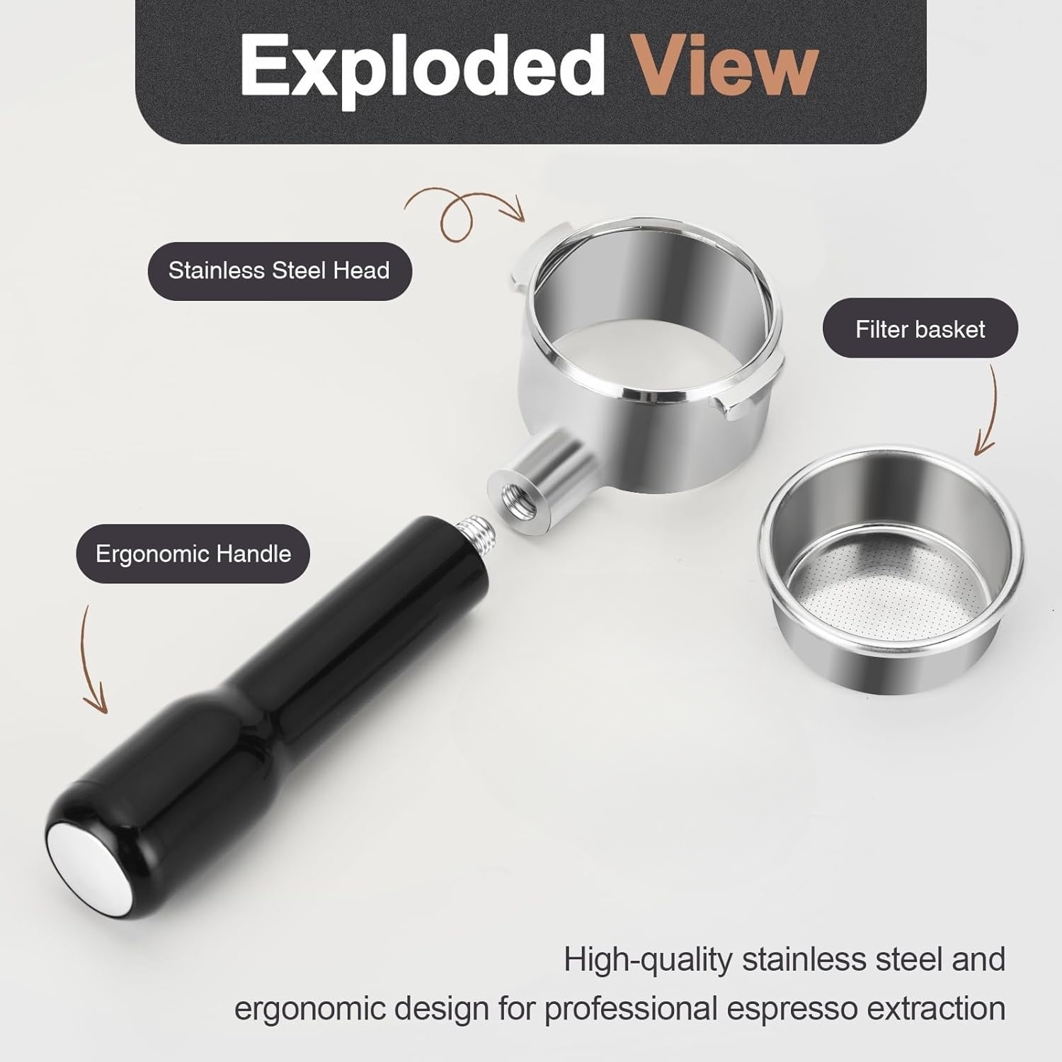 51mm Bottomless Portafilter 2  - Delonghi Espresso Ecp3420 评论和价格