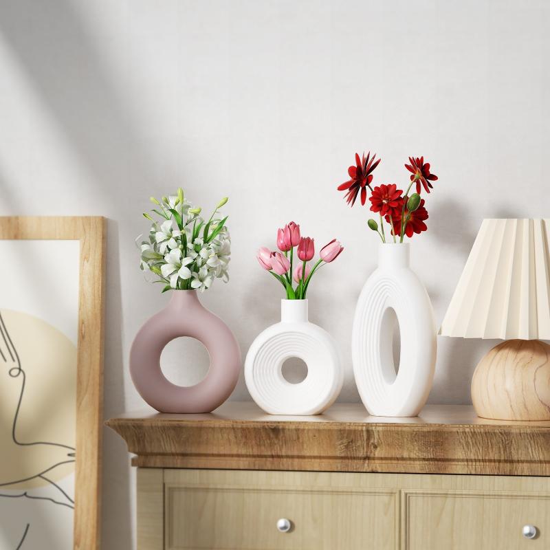 New Nordic Donut Shape Vase Si - Donut Mold Silicone 评论和价格