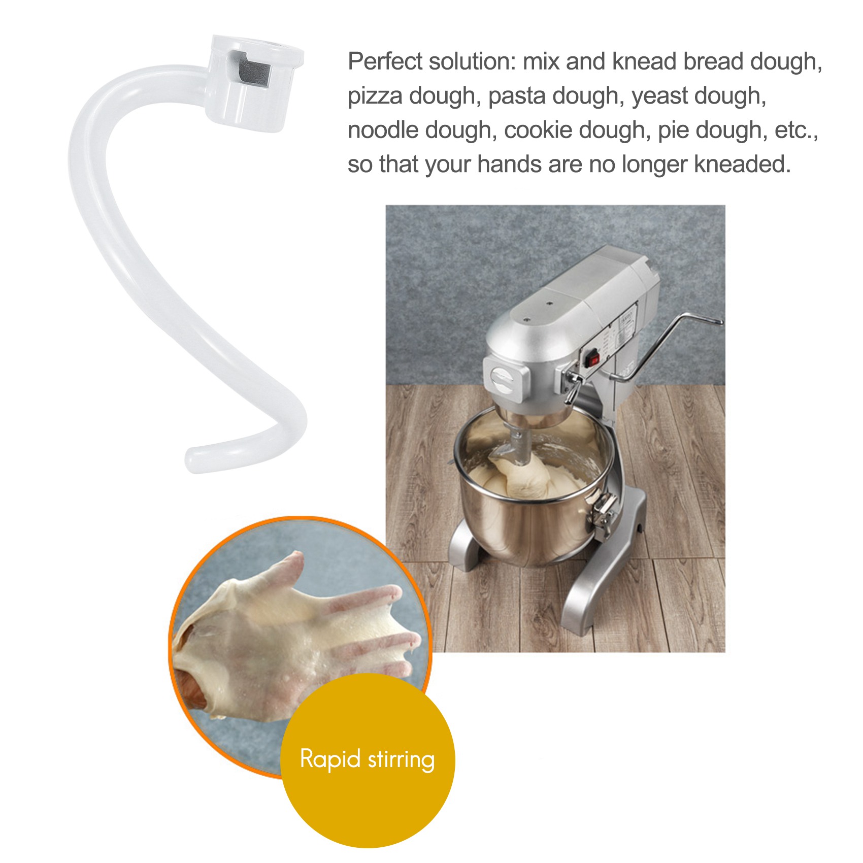 StirrerSpiral Dough Hook Repla - Kitchenaid Mixer Pro 600 评论和价格