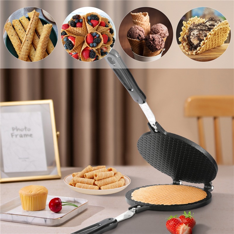 22cm Non-Stick Egg Roll Waffle - Egg Waffle Pan 评论和价格