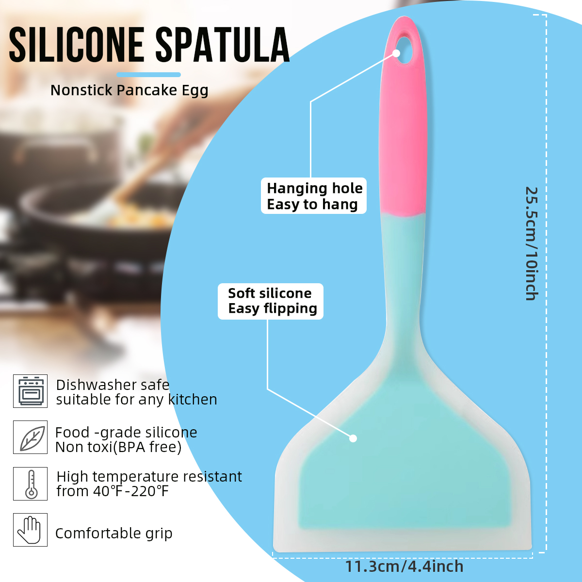 Silicone Spatula Cooking Utens - Okonomiyaki Spatula 评论和价格