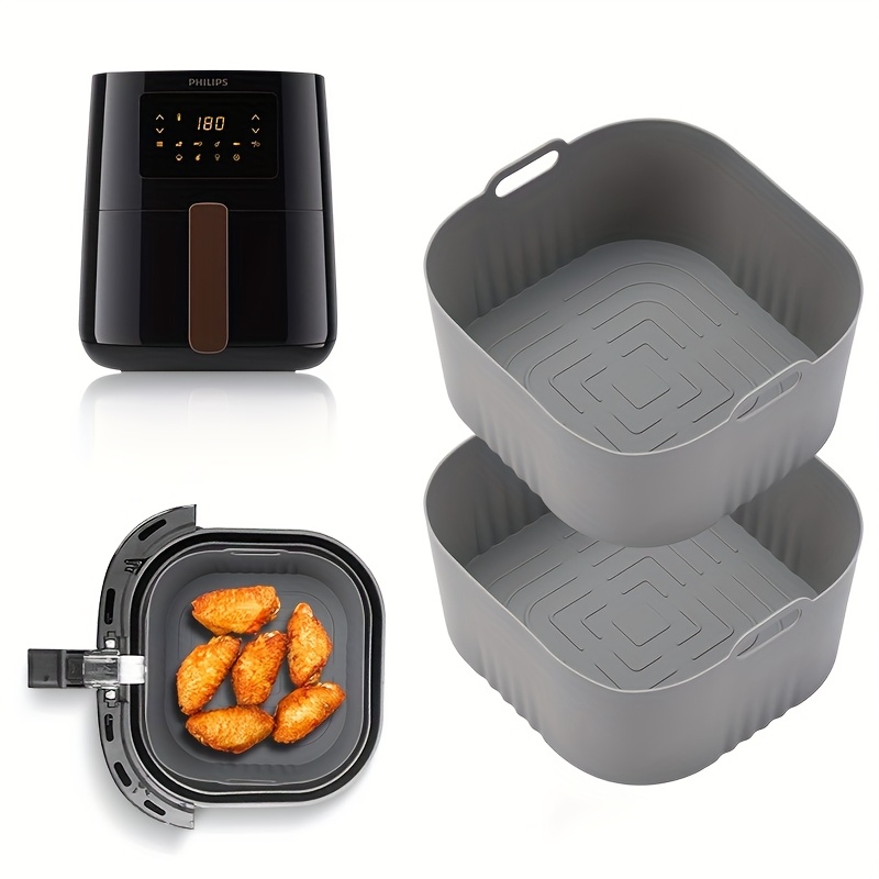 2Pcs Square Air Fryer Silicone - Philips Air Fryer Hd9252 评论和价格