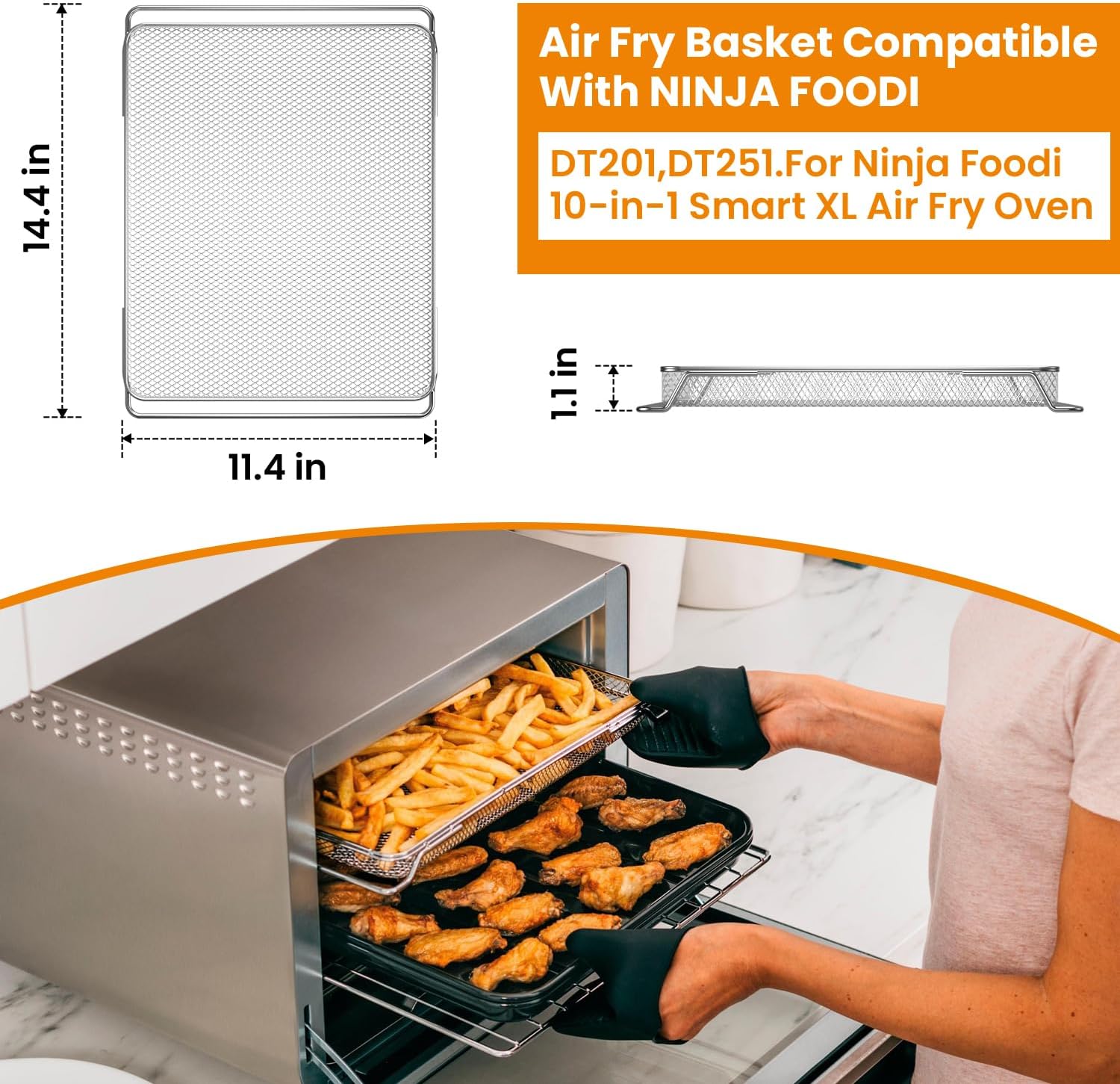 Air Fryer Oven Basket for Ninj - Ninja Air Fryer Dt201 评论和价格