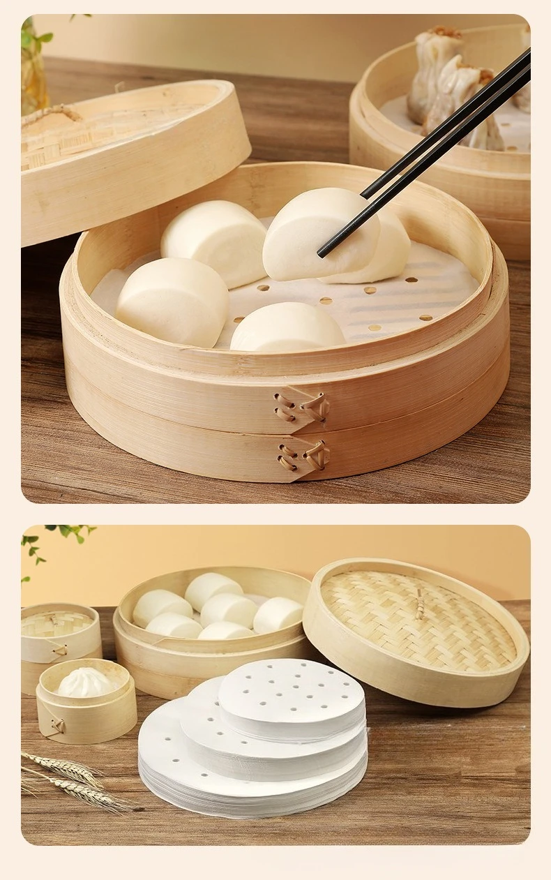 100Pcs Food Grade Disposable S - Bao Steamer Bamboo 评论和价格