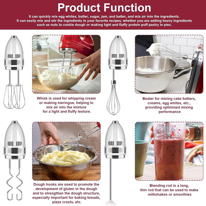 ABKO-Hand Mixer Attachments Be - Kitchenaid Mixer Hand Mixer 评论和价格