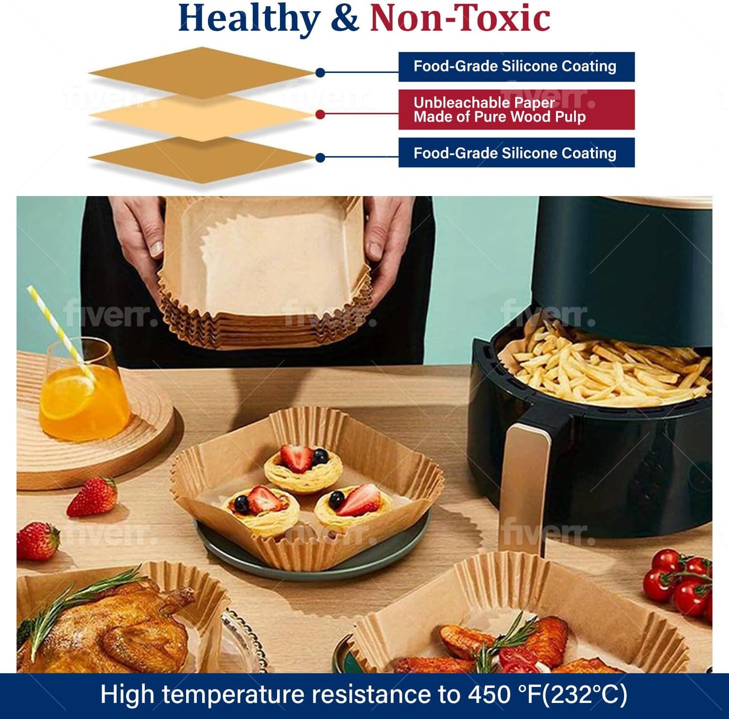 Air Fryer Cooking Baking Paper - Ninja Air Fryer Af300 评论和价格