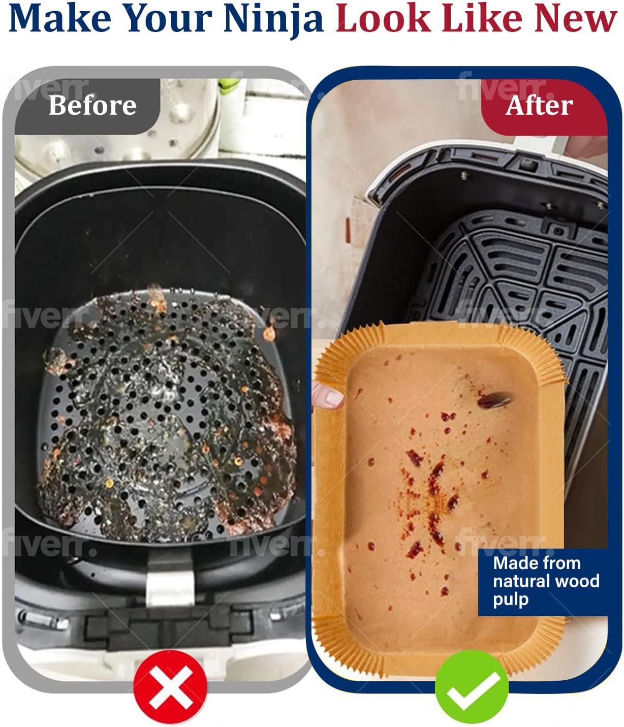 Air Fryer Cooking Baking Paper - Ninja Air Fryer Af300 评论和价格