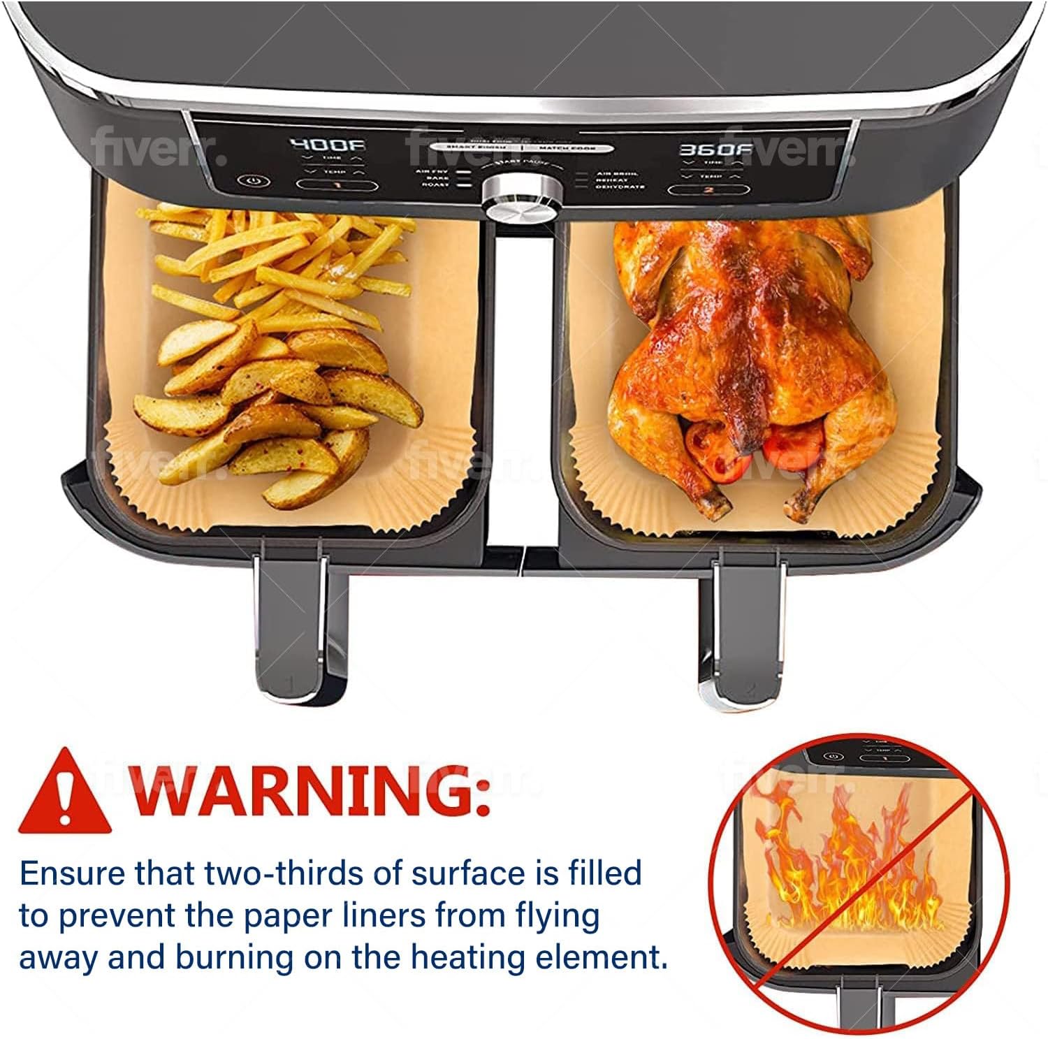Air Fryer Cooking Baking Paper - Ninja Air Fryer Af300 评论和价格