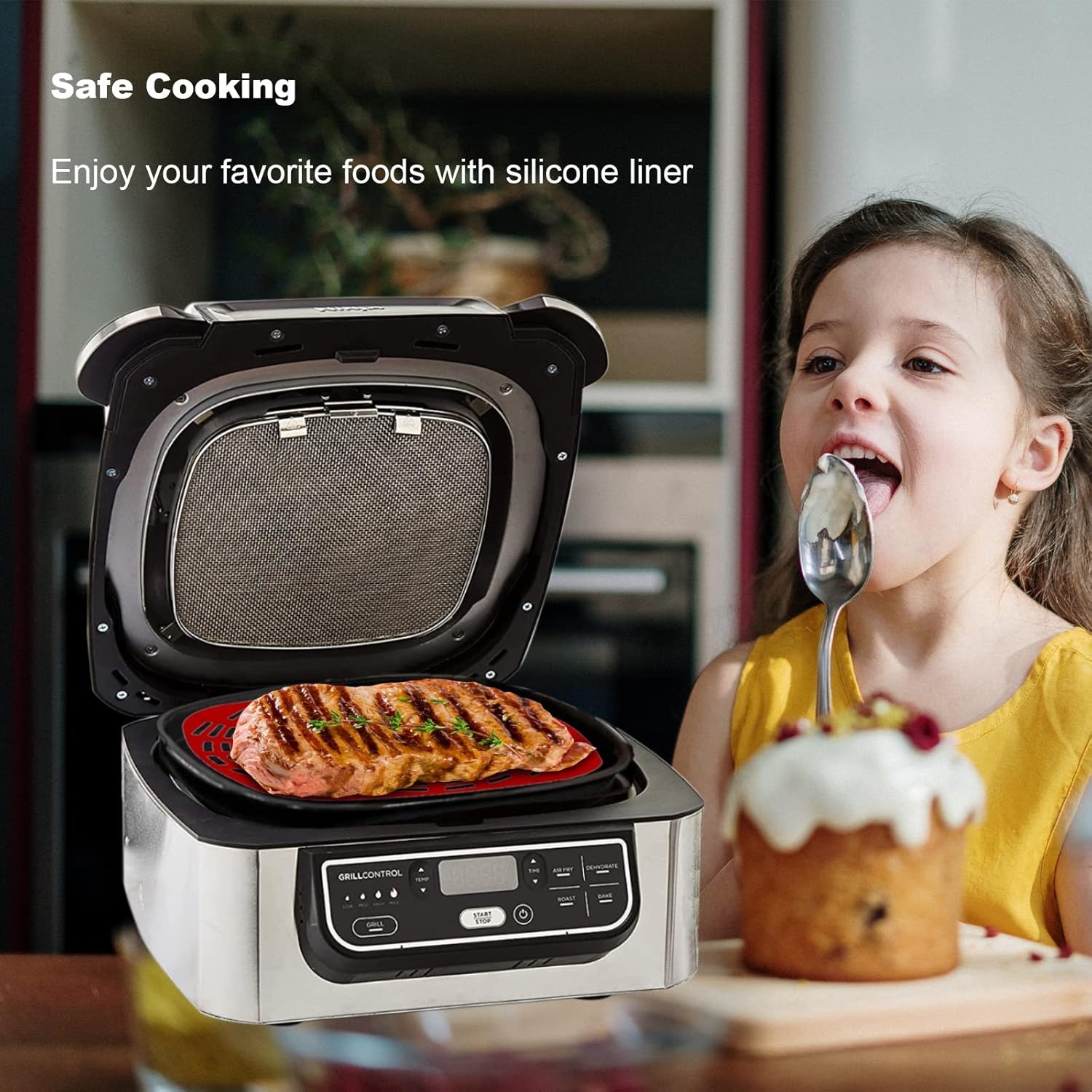 2 PC Reusable Silicone Liner S - Ninja Air Fryer Af300 评论和价格
