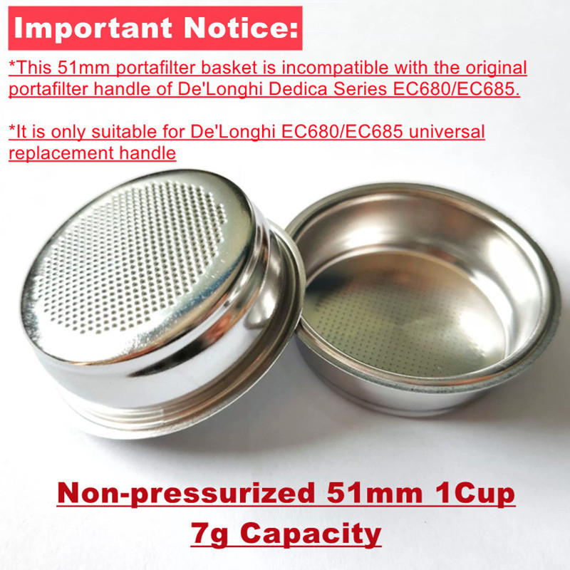 51mm Coffee Bottomless Portafi - Delonghi Espresso Magnifica 评论和价格