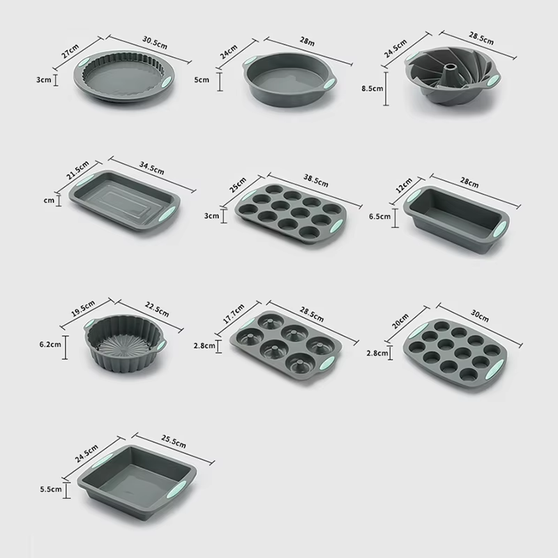 Silicone Fluted Cake Pans Non- - Donut Mold Silicone 评论和价格