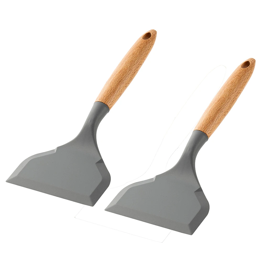 2Pcs Silicone Spatula Wide Mou - Okonomiyaki Spatula 评论和价格